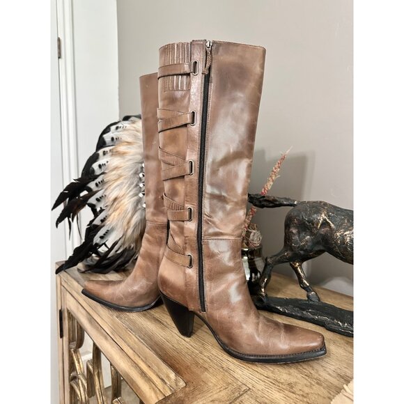 CHARLIE 1 HORSE WESTERN WOMENS BOOT SIZE 8 - Picture 1 of 4